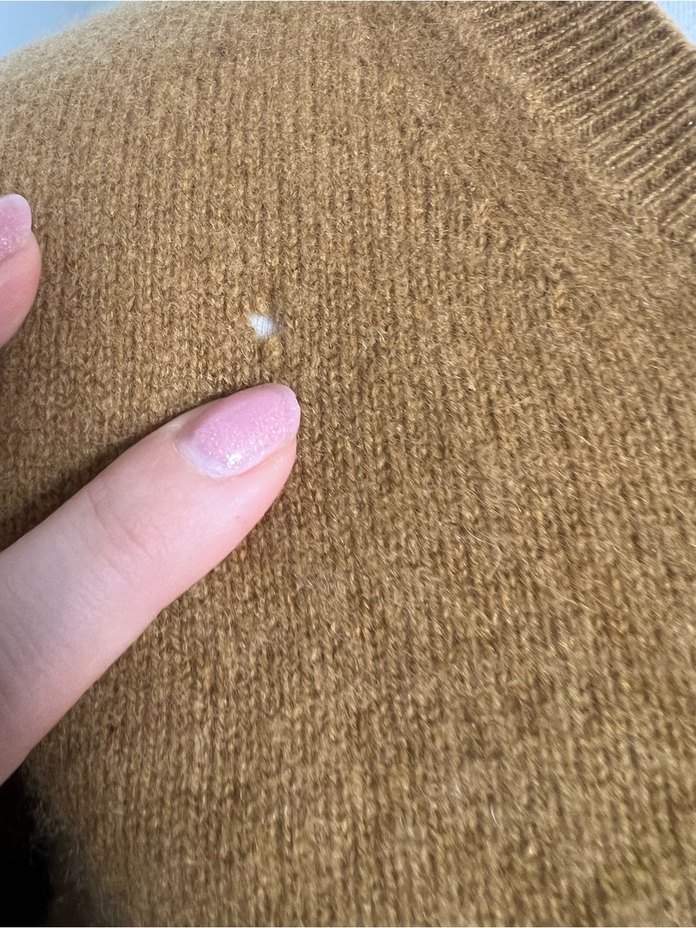Burberry Cashmere Sweater Camel Nova Check Elbow Patch - Picture 3 of 10
